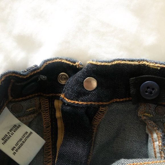 Lucky Brand Denim Blue Jeans Butterfly Embroidered 3T NWOT - Picture 7 of 8